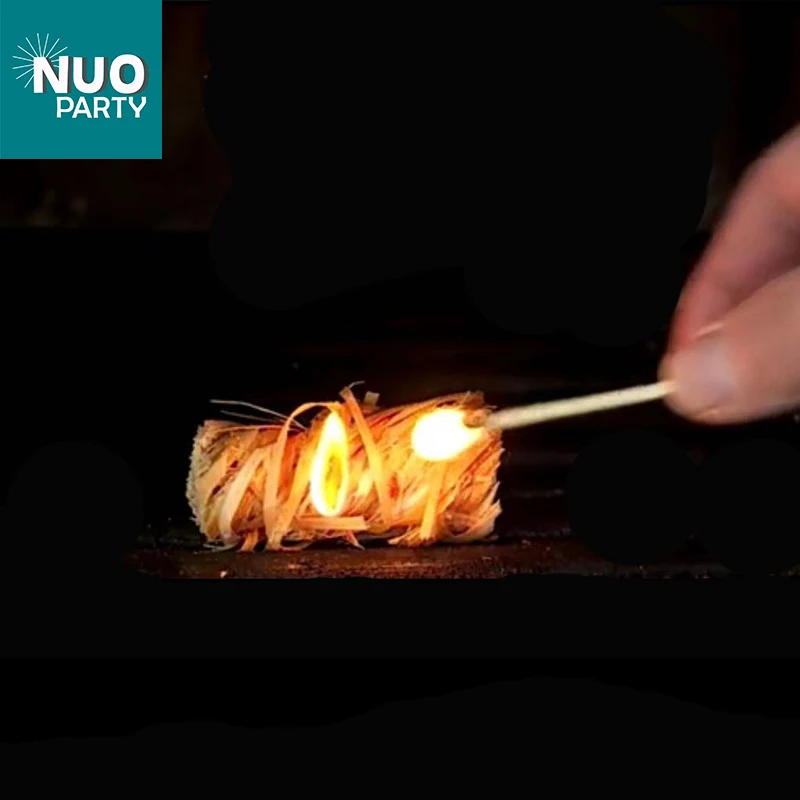 Natural Odourless Wooden Wool Firelighters Eco Friendly ECO Flame Long Burn