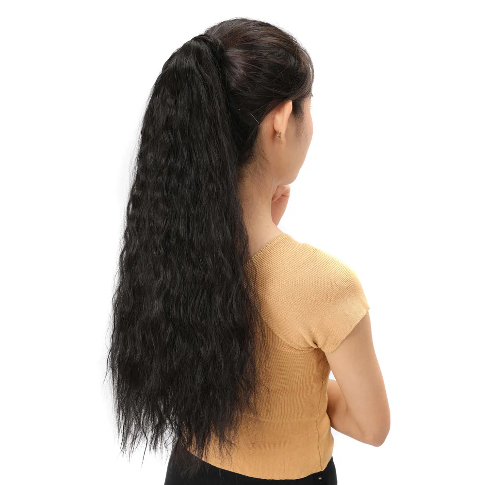
Mengyun Wholesale Ponytails Long Wavy Synthetic Ponytail Hair Extensions for Black Women Wrap Around Ponytail 