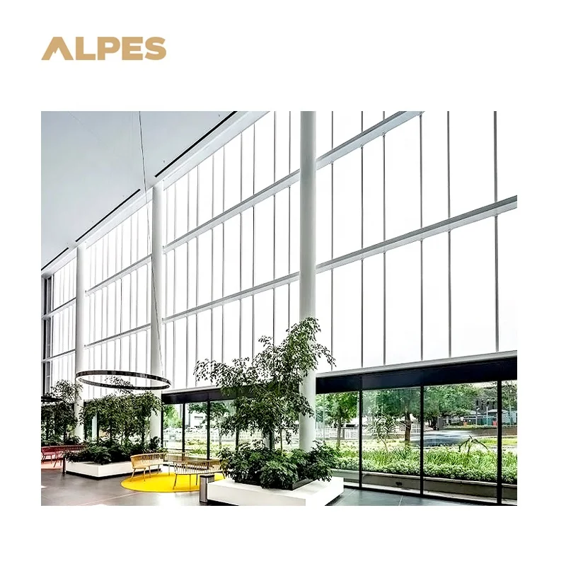 ALPES современный дизайн здания занавес стены фасада изолированное многослойное стекло остекление алюминий