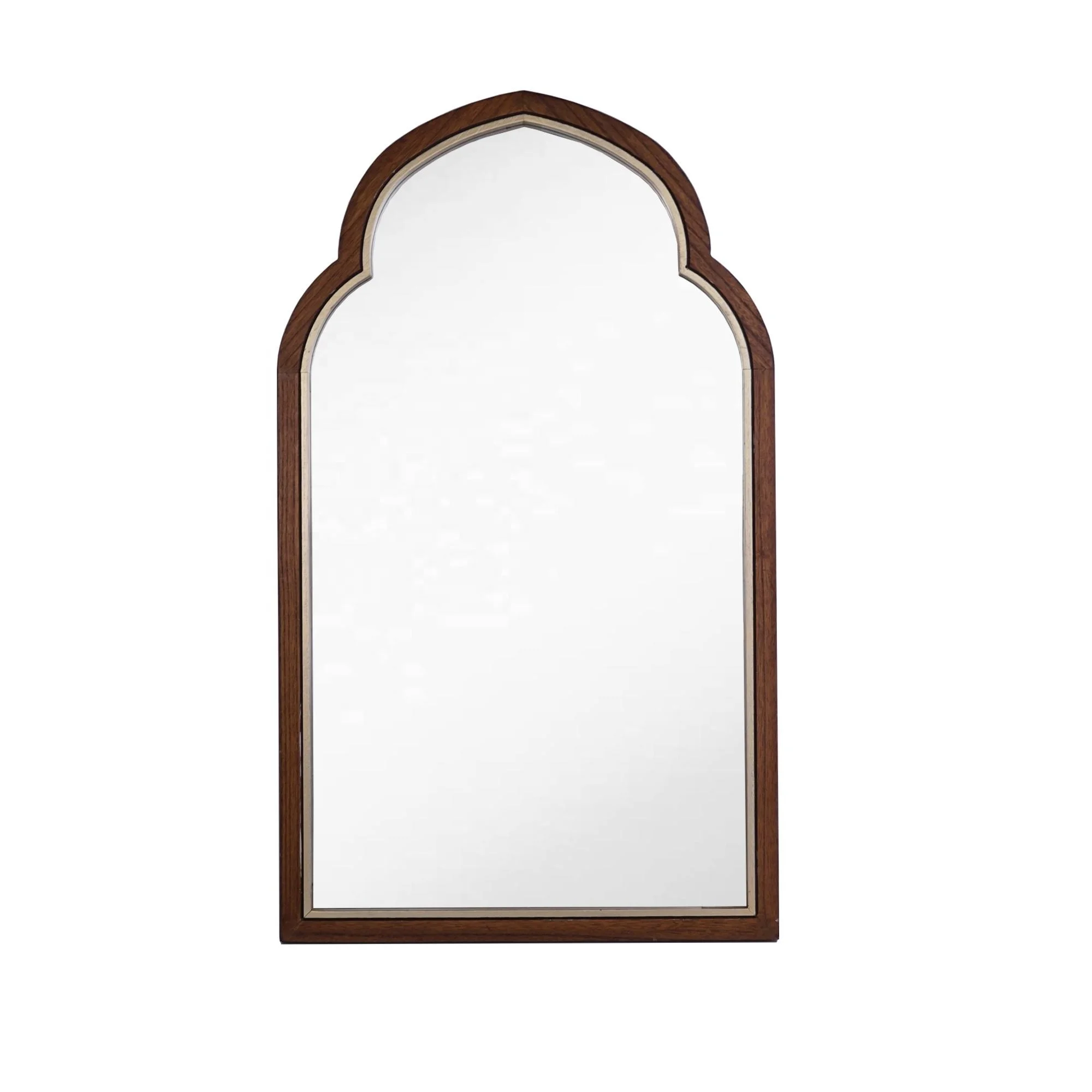 Hot Selling Art Irregular Wood Frame Wall Mirror Decorative Mirrors Living Room Bathroom Glass Wall Mirrors Decorative