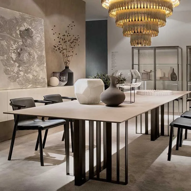 2022 Hot Selling Cheap Modern Design House Furniture Dining Table Marble Dining Table Set