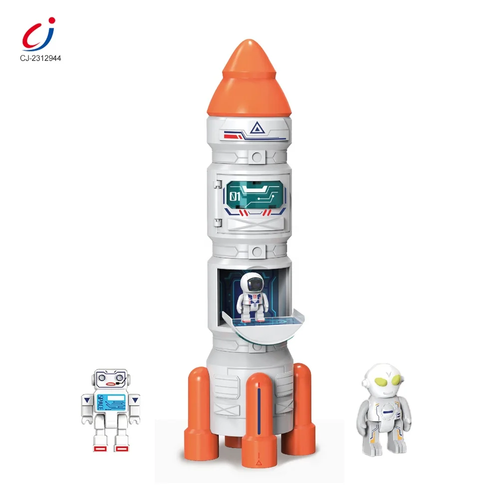 Chengji cheap educational diy assemble aerospace adventure exploration shuttle new space rocket set toy for kids