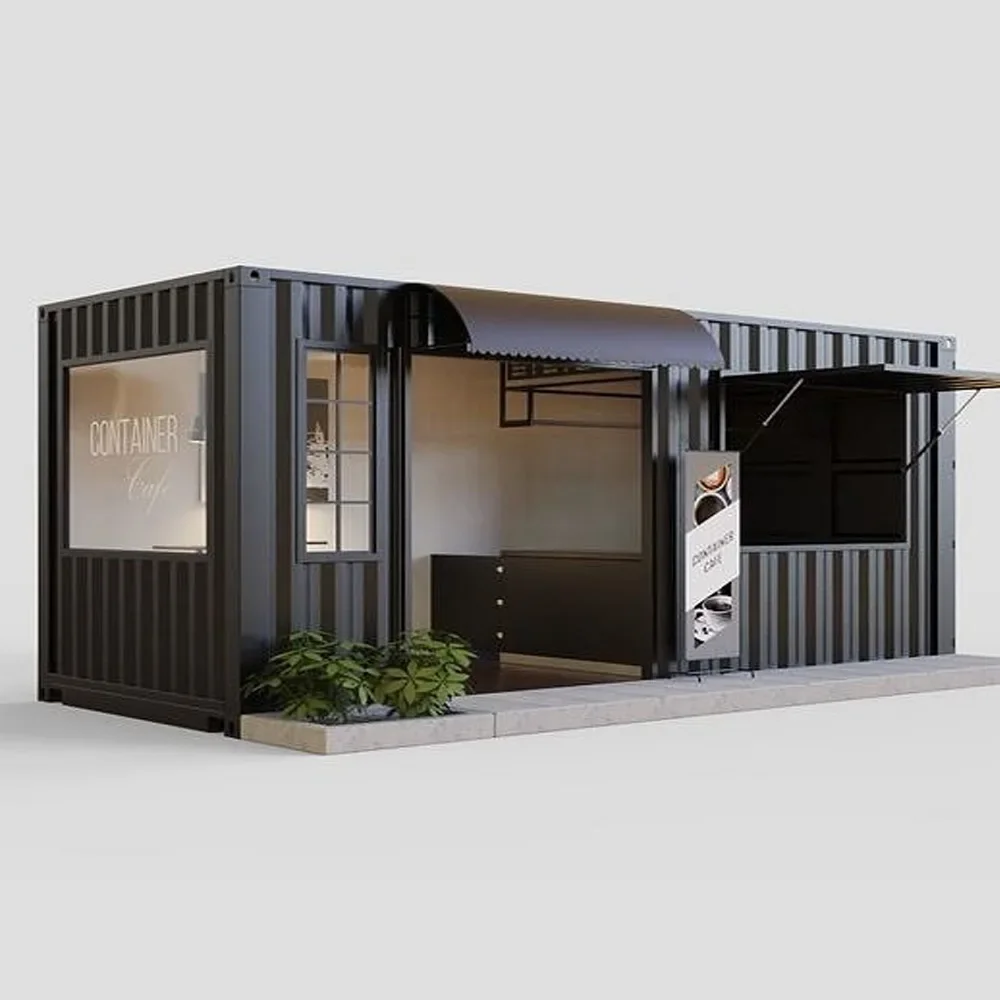 10ft Mini Pop Up Shop Cheap Storage Container House Coffee Shop Mall Foldable Pop-up Cafe / Restaurant / Shop