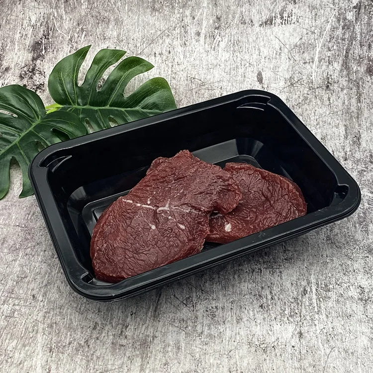 Hot Sale PP Tray Frozen Meat Thermoformed Trays, Custom Disposable Polystyrene Plastic Beef Food Tray