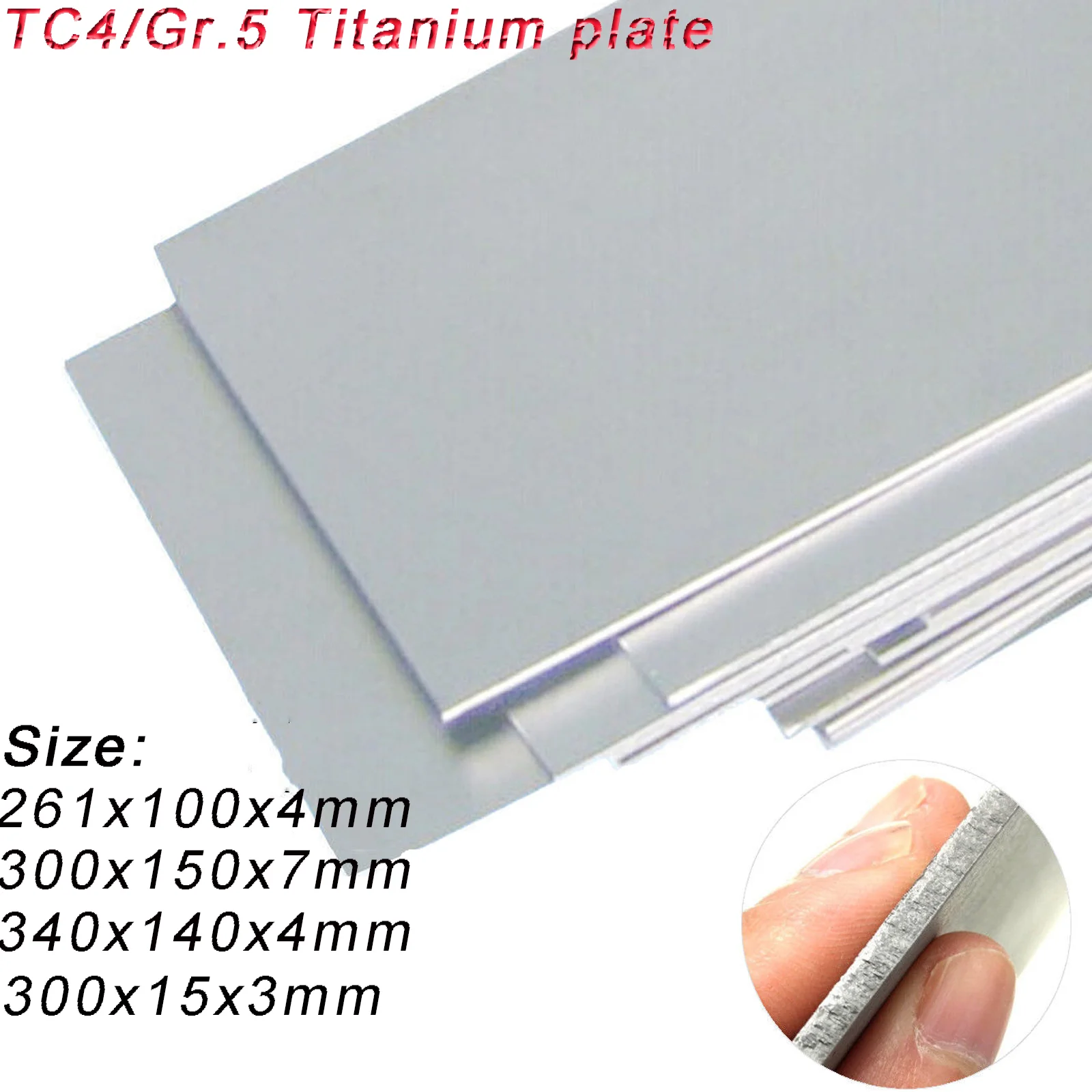 titanium alloy sheet 6mm 7mm TC4 titanium grade plate Gr2 Gr5 titanium sheet plate