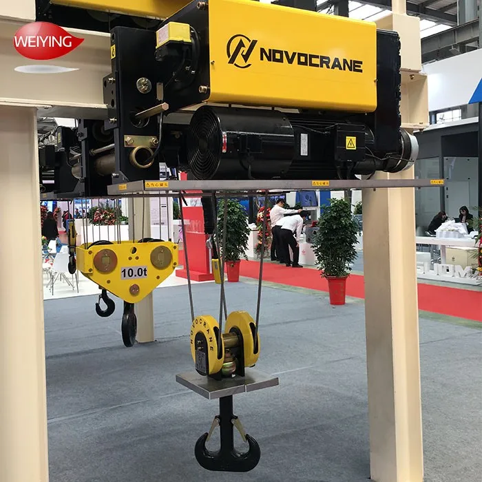 1-20 Ton Single Double Speed Standard European Single Girder Wire Rope Electric Hoist For Lifting Crane