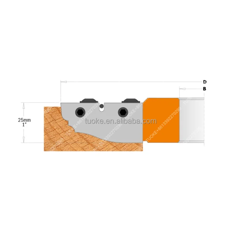 TUOKE Woodworking Cutter Heads Knives for Raised Panel Cutter Heads