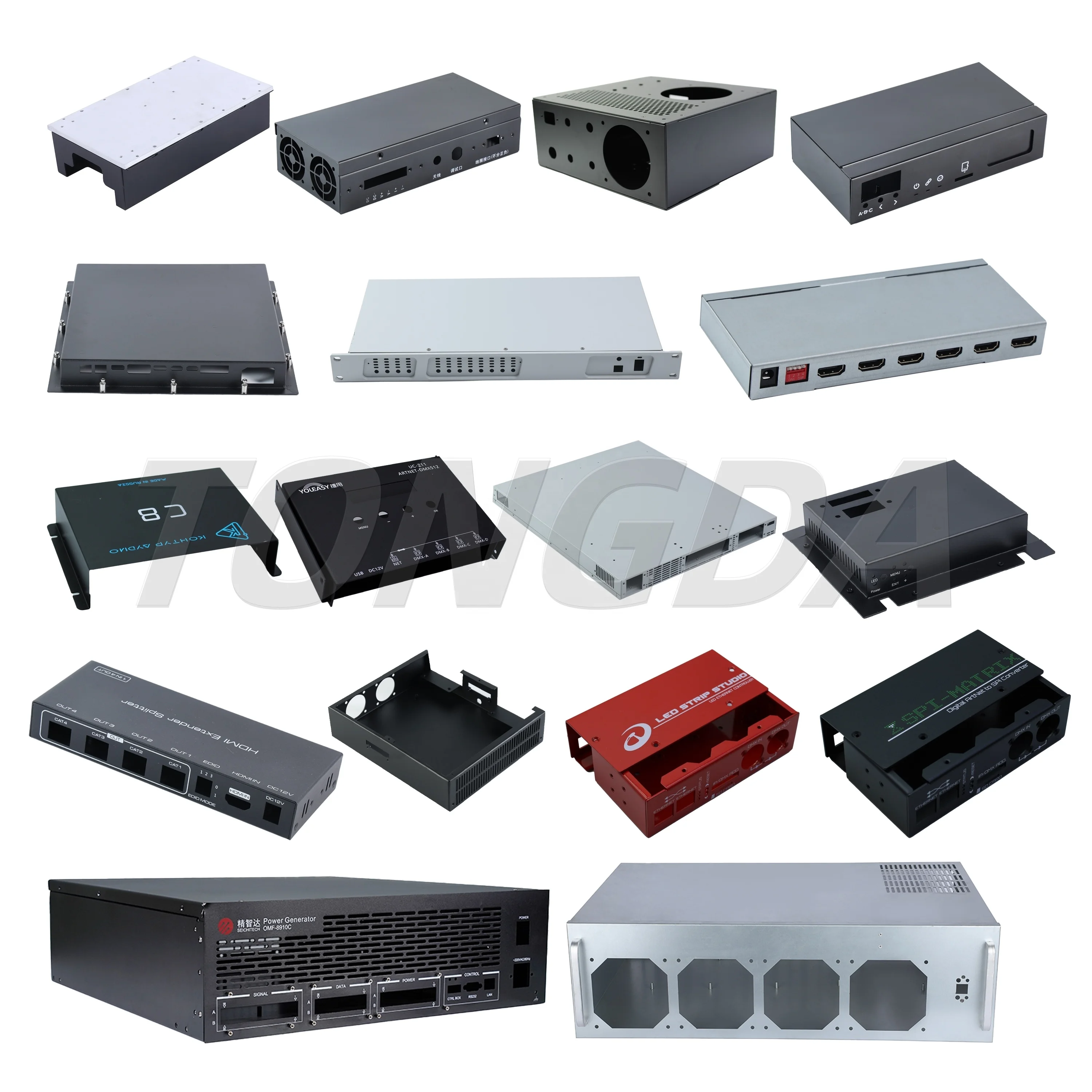 Customize Aluminium Box Custom Welded Aluminum Cabinet Custom Enclosure Box Waterproof Metal Part Weld Sheet Metal Fabrication