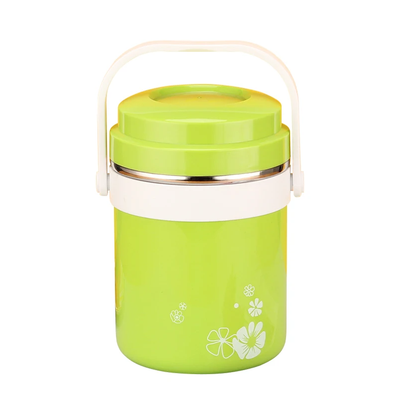 1.9 L Stainless Steel Thermos Lunch Container Vacuum Insulated Keep Food Warm Food Container Leakproof Soup Tiffin Box Carrier