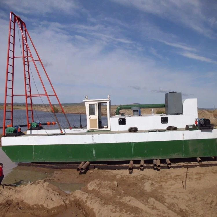 1000m3 River Lake Reservoir Sand Gravel Gold Dredger Vessel For Reclamation Works