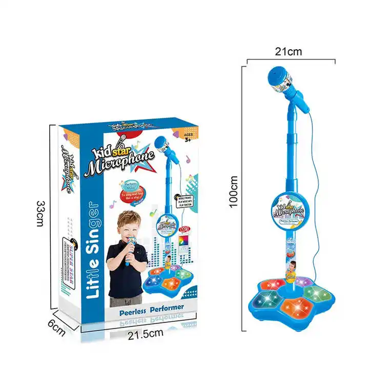 Musical Microphone with Popular Song Music Instrument Toys Brain-Training Educational Toy Birthday Gift for Girl Boy