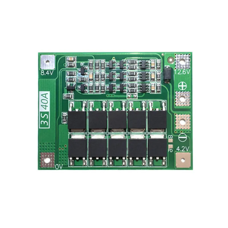 3S 4S 40A Li-ion Lithium Battery 18650 Charger PCB BMS Protection Board with Balance For Drill Motor 14.8V 16.8V Lipo Module
