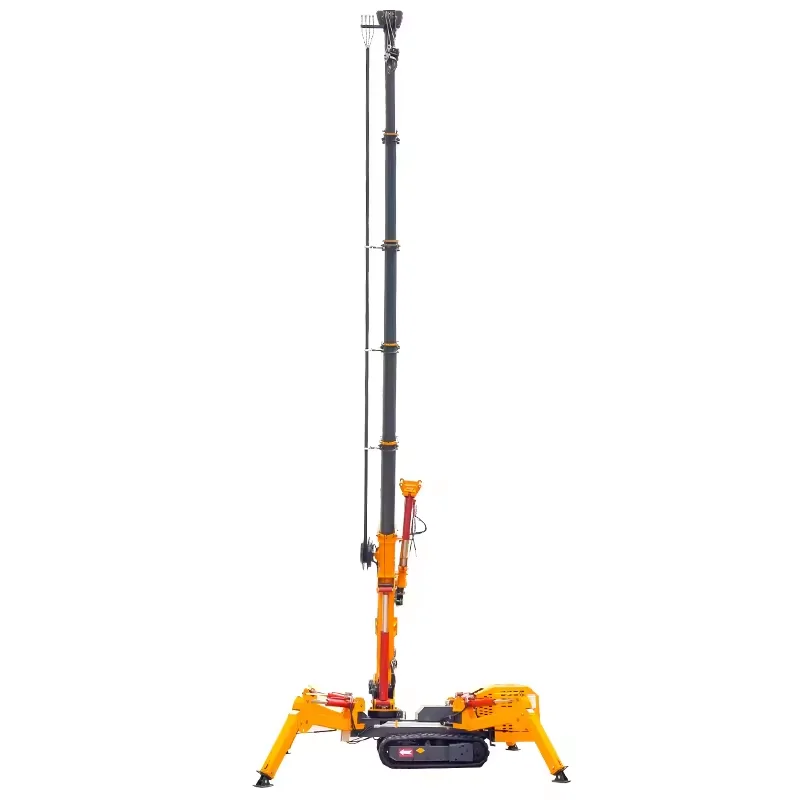 Hydraulic Crawler Cranes Battery Operated Construction Equipment Electric Electric Movable Hoist Spider Crane