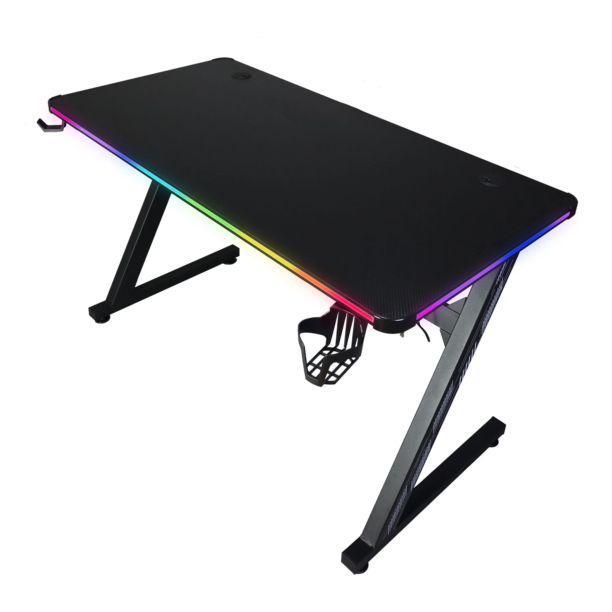 Z-образный светодиодный светильник с подстаканником и крючком для наушников, игровой стол, профессиональный игровой стол, Заводская распродажа, компьютерный стол