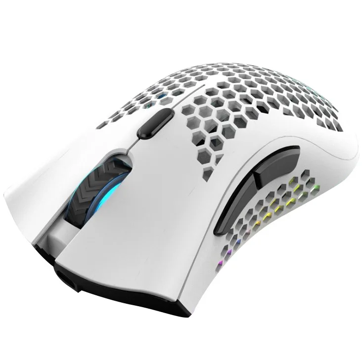 
New Ffashion Gaming Computer USB White Mouse OEM Custom Logo Rechargeable Optical Wireless Mouse 