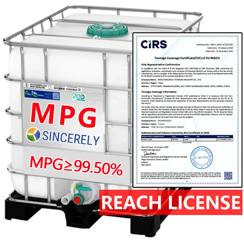99.5% Industrial Coolant Use Mono Propylene Glycol Antifreeze
