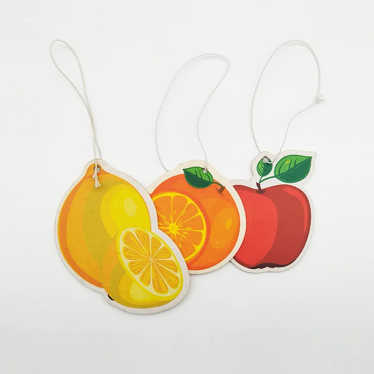 Customized Logo All Scents Refresh Paper Luxury Car Air Freshener With Custom Packaging