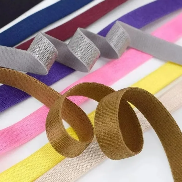 Deepeel EB041 6mm Colored Bra Shoulder Straps Stretch Lace Ribbon For Garment Clothing Bright Shoulder Strap Pajama Elastic Band