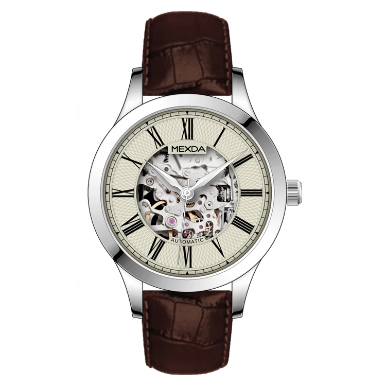 mexda brand Direct factory Mechanical watches diver automatic SKELETON wrist watch