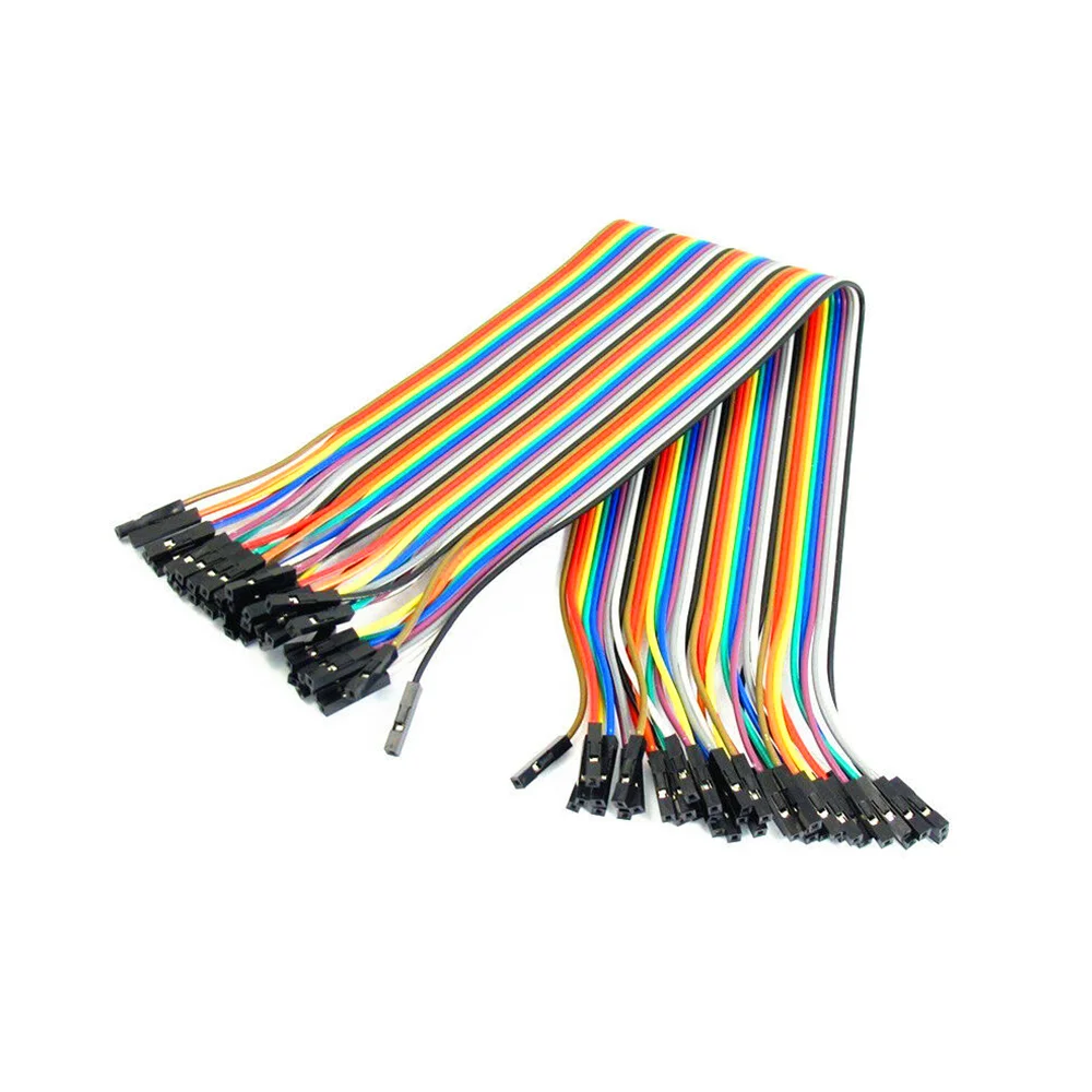 Dupont Rainbow Cable Assembly 10cm 40 pin Jumper Wire Female to Female Male Arduino Dupont Line