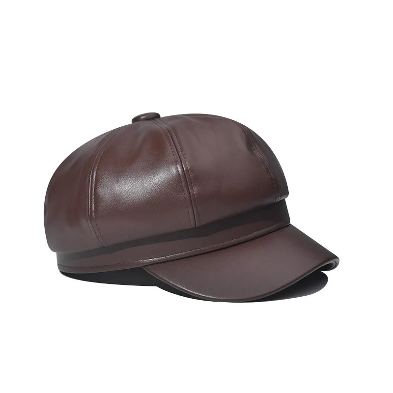 Fashion decor ladies berets french leather beret hat for women