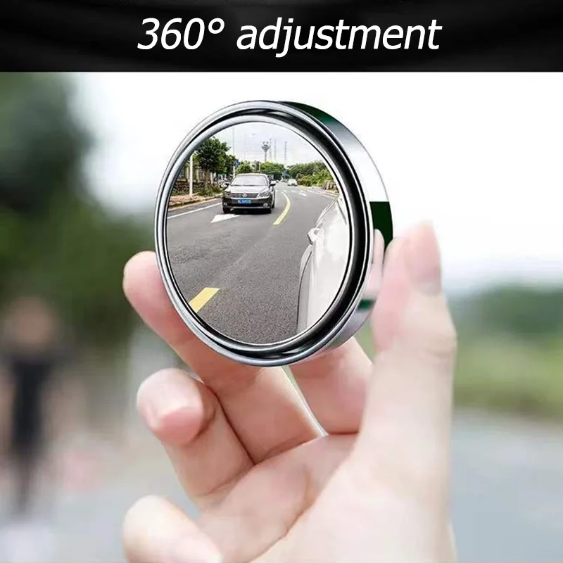 New Design Classic Car Mirror Anti Rain Car Interior Mirror Small Round Convex Adjustable Rotate Wide Angle Car Rear View Mirror