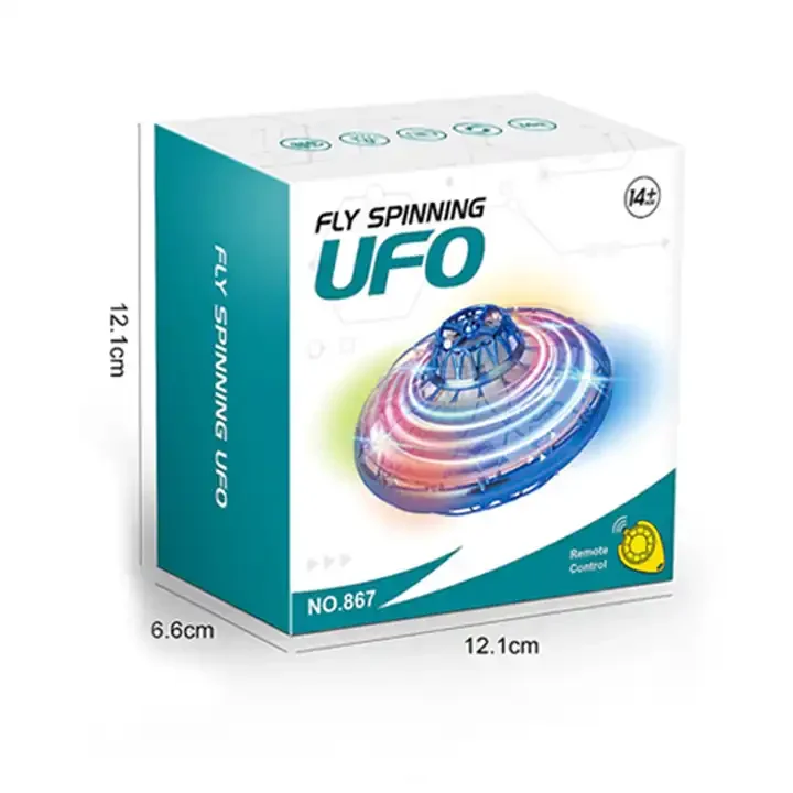 MK Hot Selling 360 Degree Rotation Flying  Boomerang Magic Led Mini Drone Colorful Hand Controlled Flying Orb UFO Ball Spinner