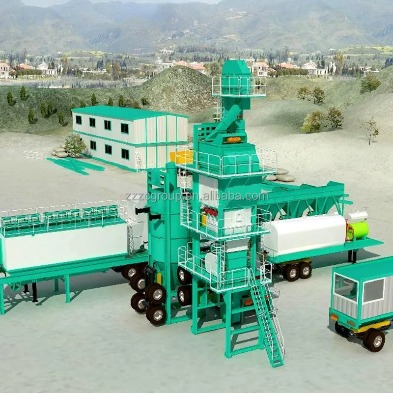 40t/h mobile type hot cold mix asphalt plant asphalt mixing machine asphalt drum mix batching plant