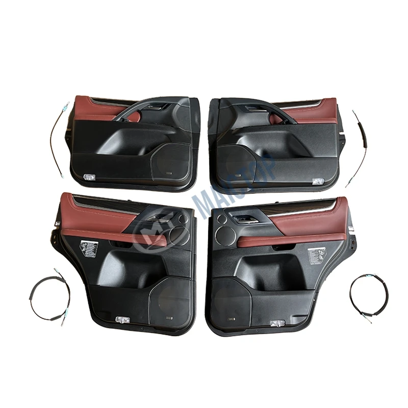 Maictop Car conversion Luxury interior door plate For LX LX570 2008-2015 Upgrade to 2021 door panel