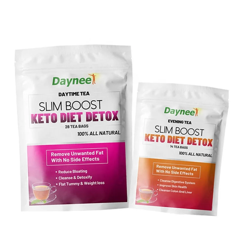 Чай для похудения Keto Diet Detox индивидуальный органический травяной чай вечернего и дневного дня