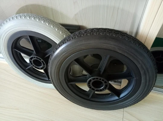 8 inch China wholesale solid pu foam wheel foam filled wheel