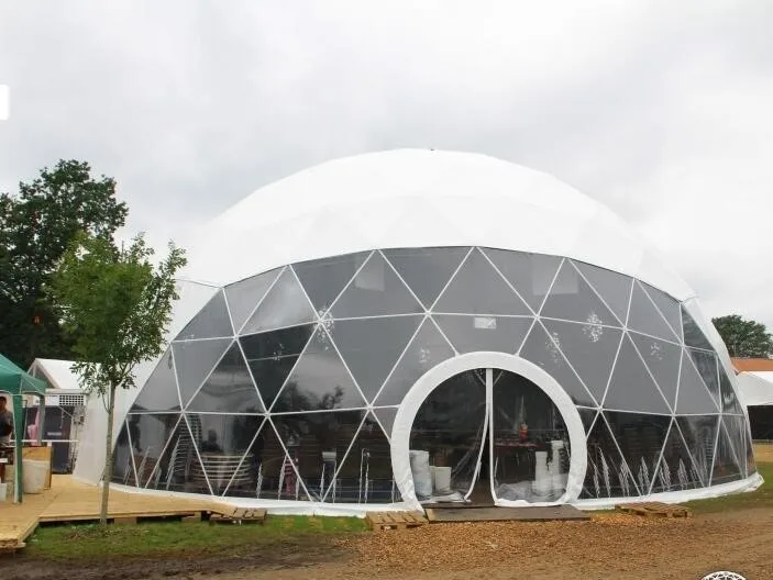 Outdoor pvc hotel room house resort garden Igloo tent big geodesic dome tent