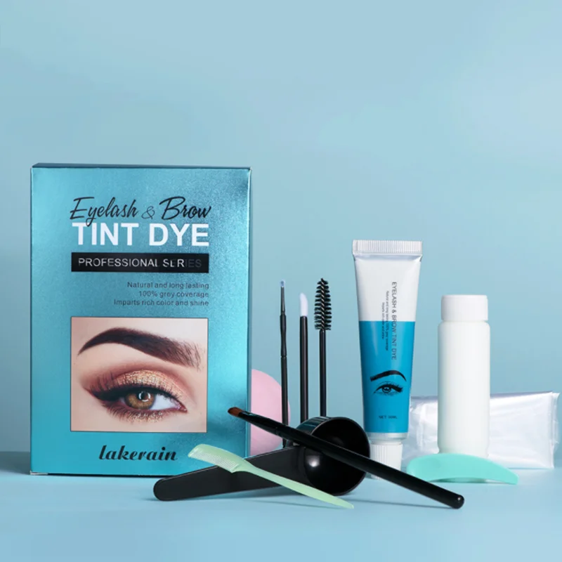 Vegan henna eyebrow dye kit Long Lasting Rich Color eye brow dye Professional EYEBROW TINT DYE