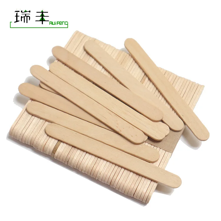 bulk branding birch round edge wooden ice cream stick