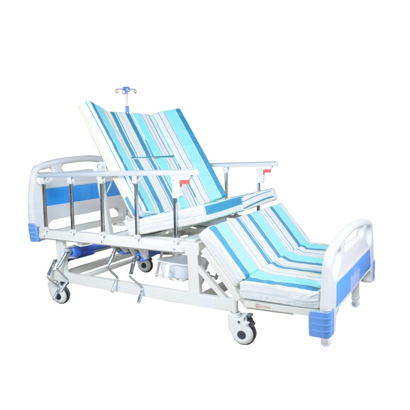 Good Price Hospital equipment Patient Care  Manual Clinic Use Nursing Bed With Toilet