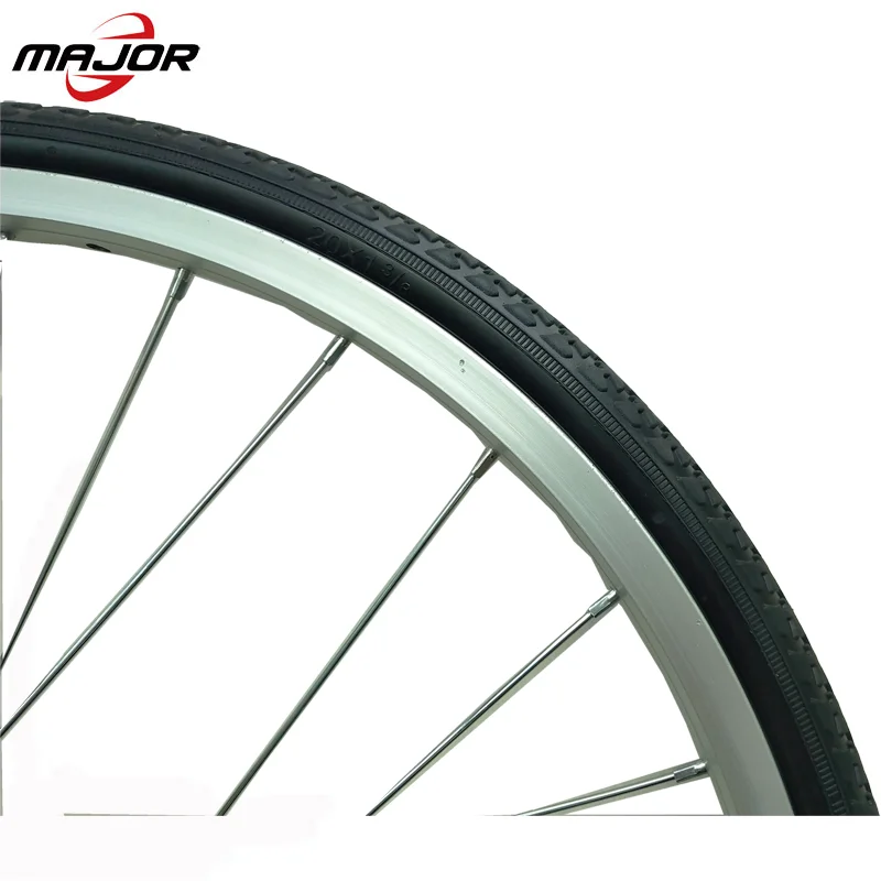 Хорошая цена 20 дюймов x1 3/8 PU пена шины с стальным ободом для велосипеда от фабрики Китая