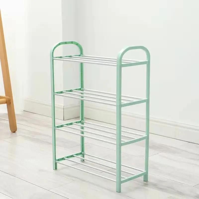 Original Creative Simple Shoe Rack Multi-layer Storage 4-layer Shoe Rack Closet Organizer Metal Iron Plastic Customized