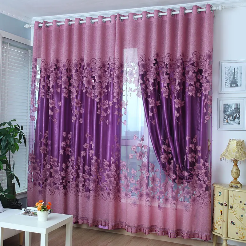 High Quality Elegant Luxury Jacquard Burnout Blackout Curtain for Room And Bedroom