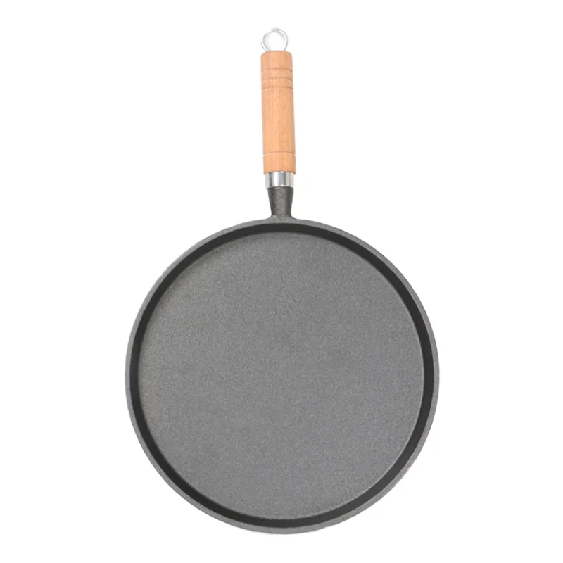 20cm Cast Iron Flat Pan Classic Design Frying Baking Grilling Egg Preparation Induction Compatible Metal Wok Pan Tawa New