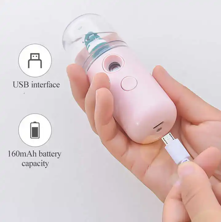 Mini Portable Nano Facial Mister 30 ml Face Humidifier USB Rechargeable Face Hydrating Skin Care Nano Facial Sprayer