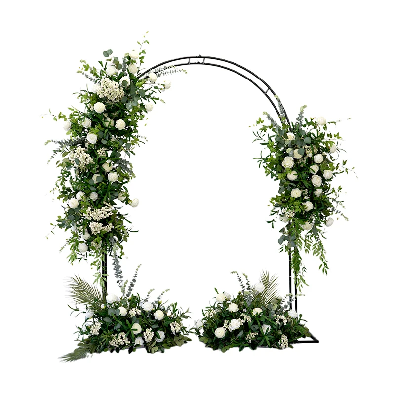 Artificial Rose With Iron Arch Wedding Decoration Artificial Plant Rose Arch