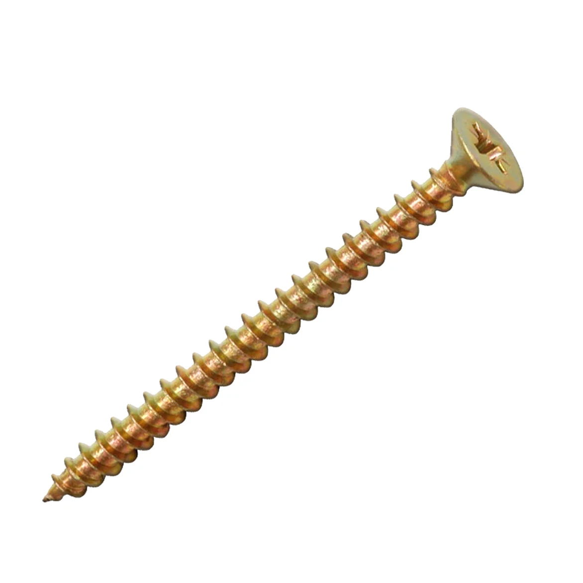 Wholesale yellow zinc plated countersunk head self tapping chipboard screw mdf screw