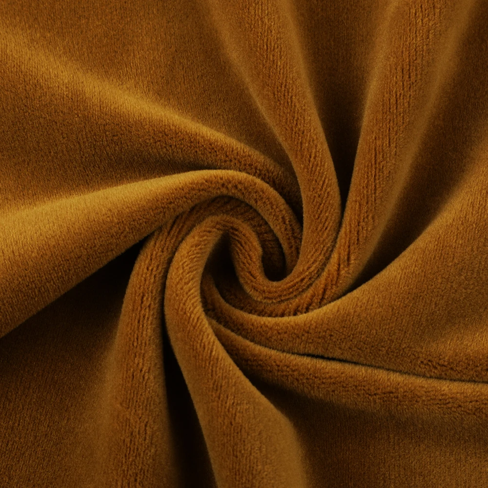 OEM accept cheap customized super soft warp edge woven polyester suede fabric for clothing