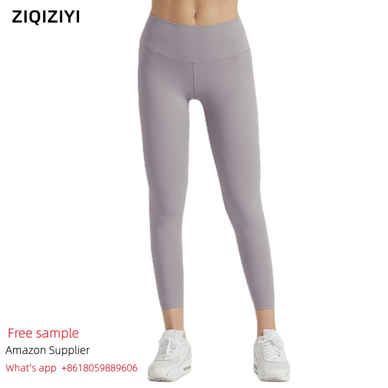 Custom Logo Buttery Soft High Waisted Yoga Leggings Women Tight Pants For Athletic Running Leggings