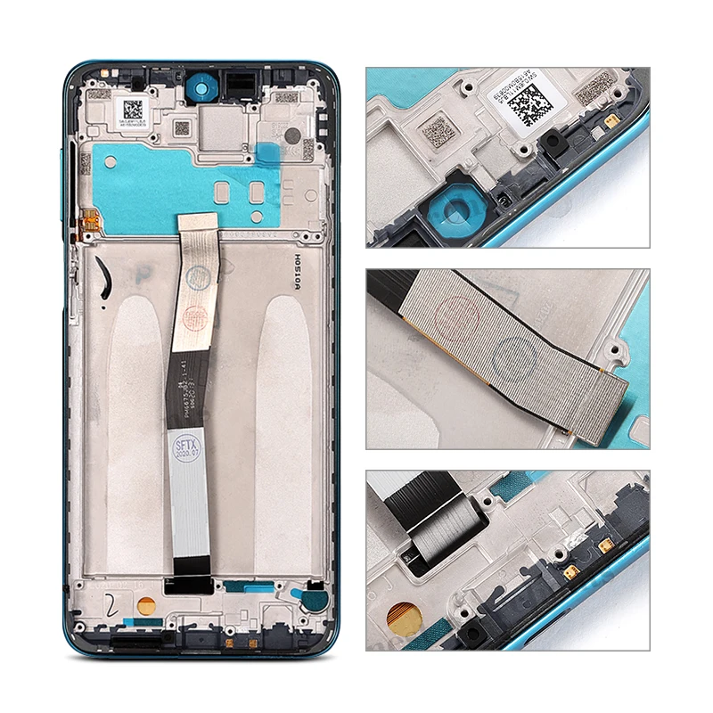 Mobile Phone Pantalla Touch Screen Display Lcd With Frame For Xiaomi Redmi Note 9s 9 Pro