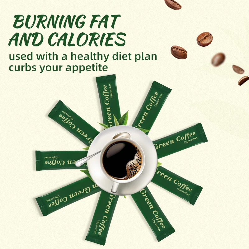 Hot sell Slim Green Coffee With Ganoderma Instant Coffee Weight Loss
