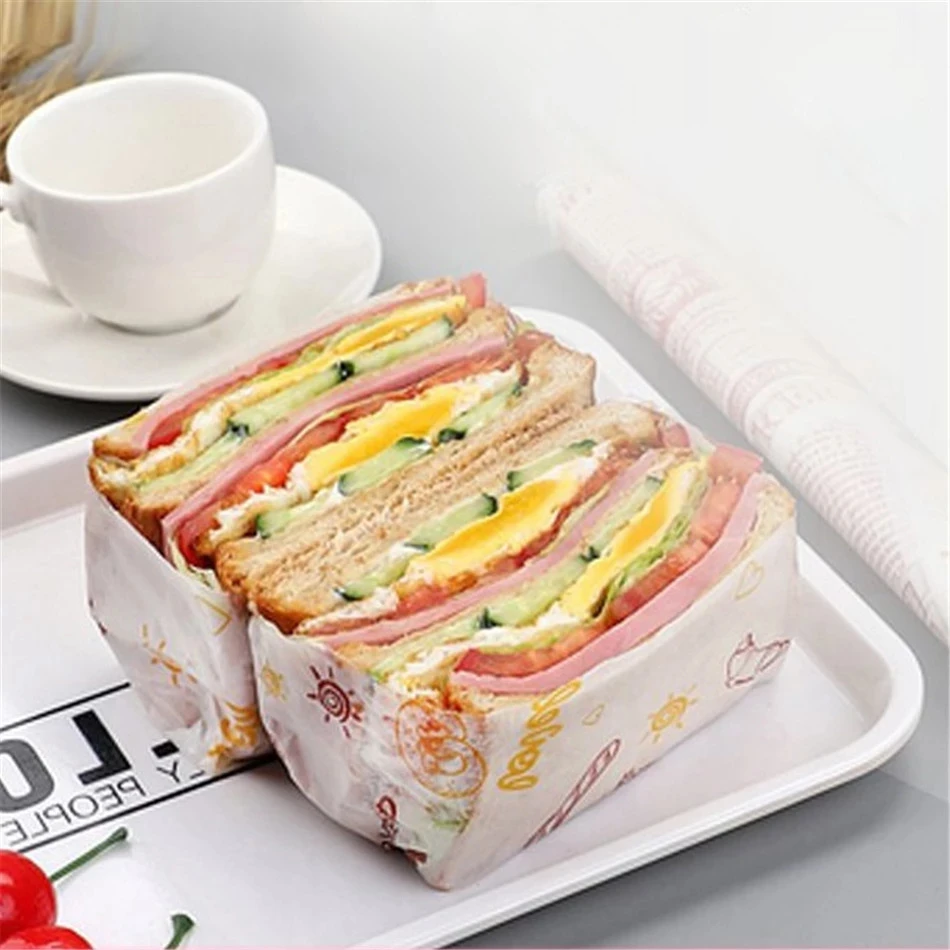 Custom Design Size PE Coated Packaging Food Wrapping Paper Grease Proof Deli Wrap Paper Food Safe Wrap Paper