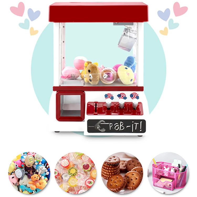 Catcher Alarm Clock Coin Operated Game Machine Crane Machine Automatic candy grabber machine Toy Kids