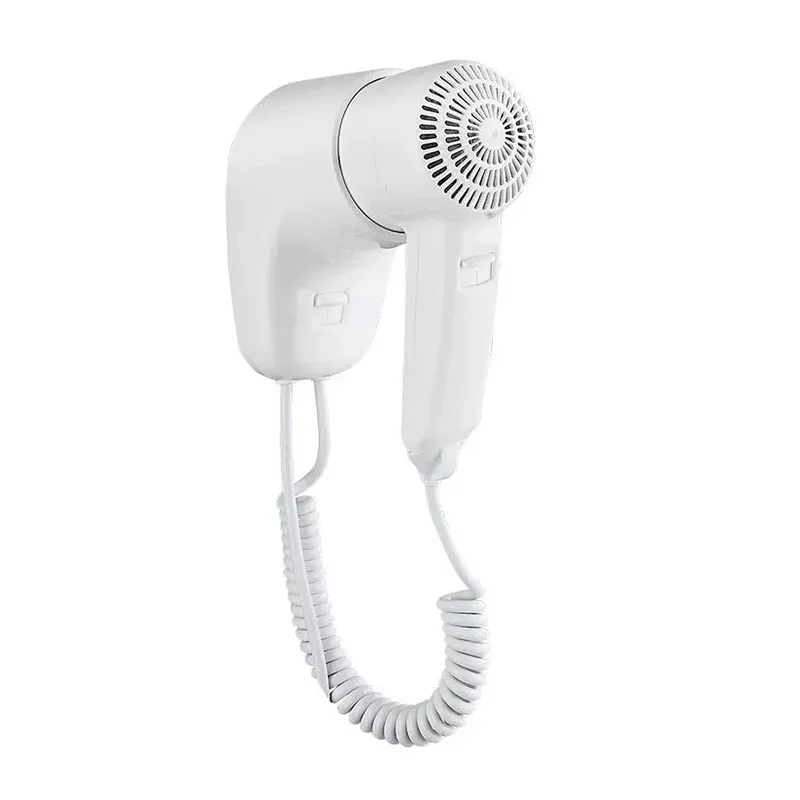 Hotel Bathroom Waterproof And Moistureproof Wall Mounted Hair Dryer With Socket Professional Long Life Motor
