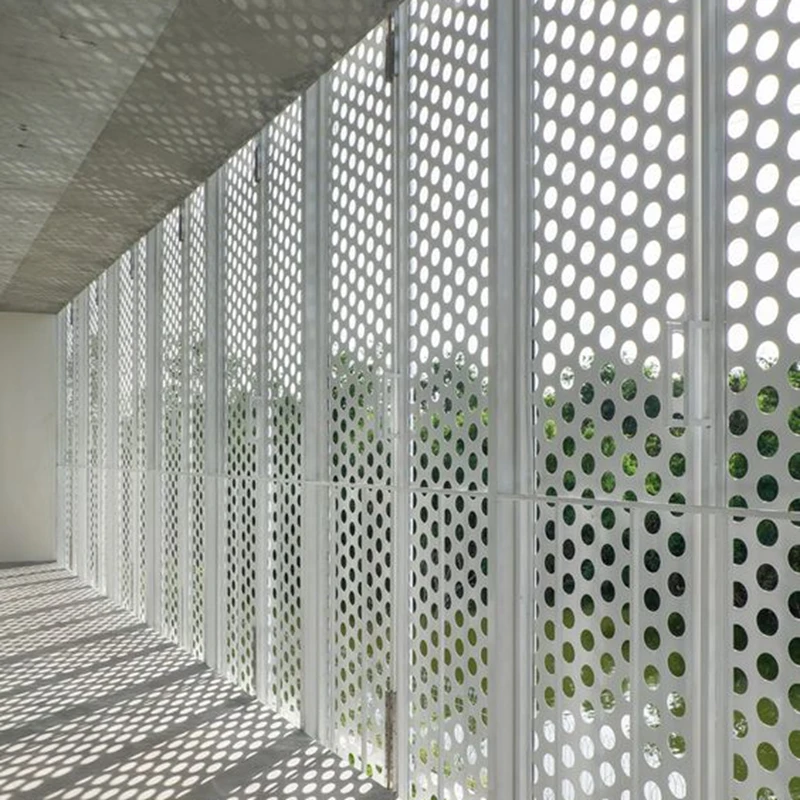 Wall Aluminum Veneer Perforated Facade Panel Perforated Exterior Wall Cladding Panel For Facade